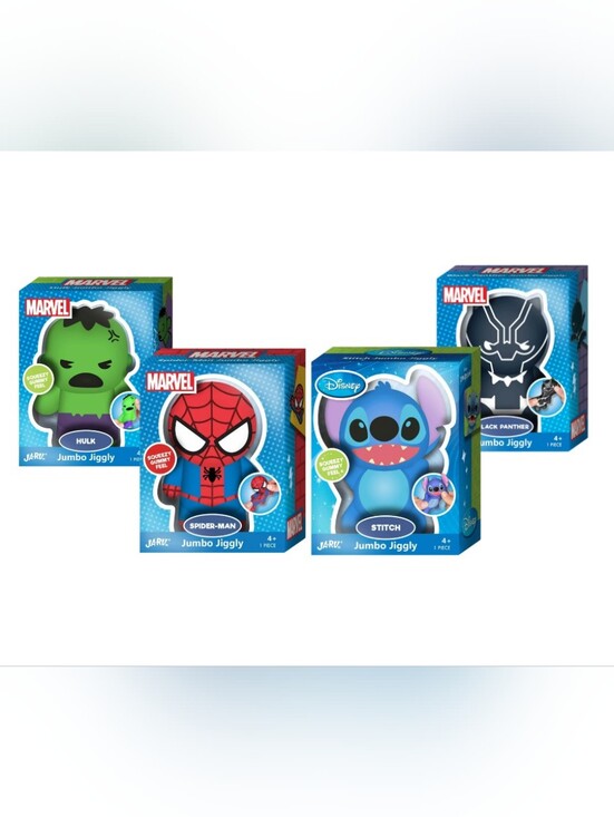 Ja-Ru Other - 🧡3/$30 Ja-Ru Jumbo Jiggly Squishy Toy Stitch Hulk Spider-Man Black Panther